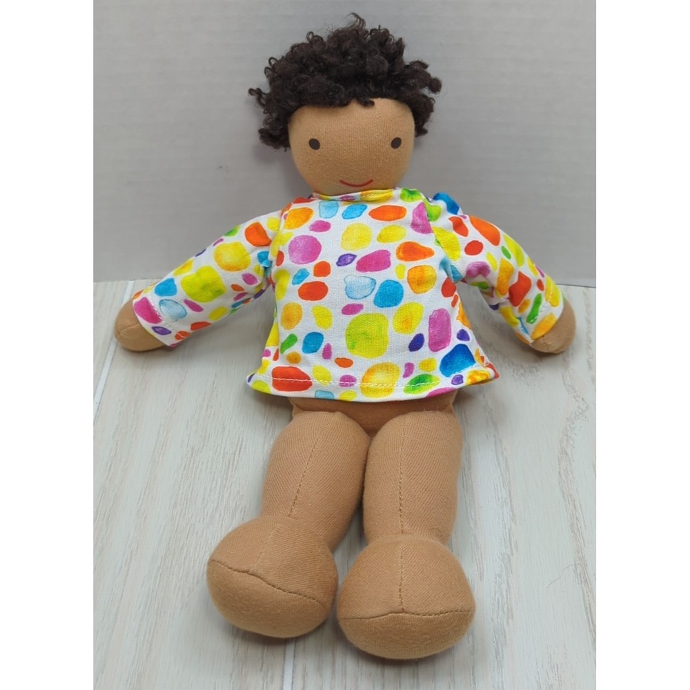 Lovevery Quinn Doll Plush‎ Cloth Organic Montessori Colorful NO OVERALL PANTS
